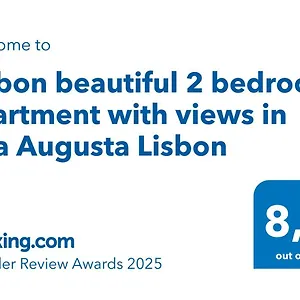 Beautiful 2 Bedroom With Views In Rua Augusta , Lisbon Portugal